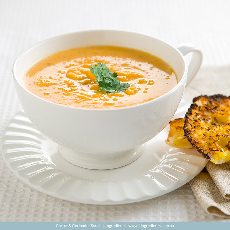 Carrot & Coriander Soup – 4 Ingredients