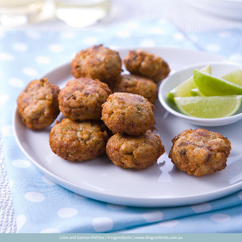 Lime and Salmon Patties – 4 Ingredients