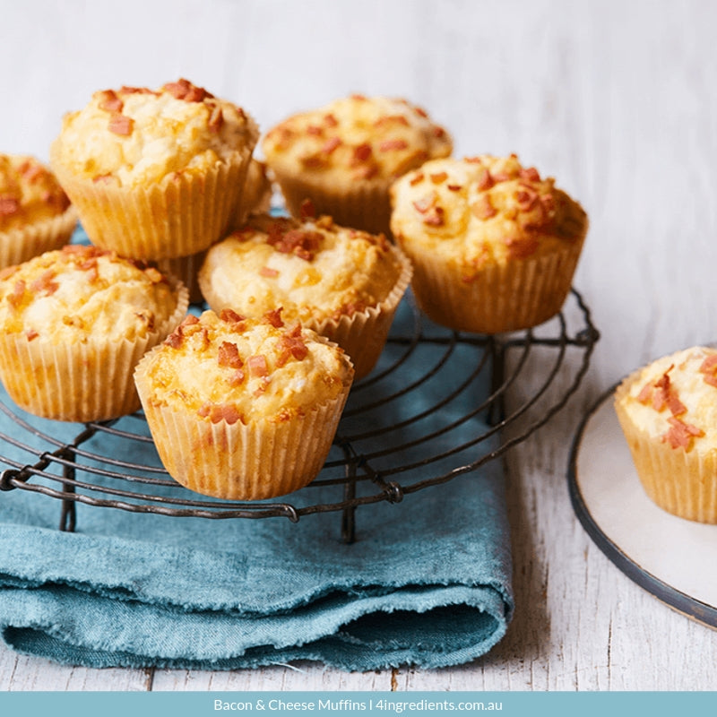 Bacon & Cheese Muffins 4 Ingredients