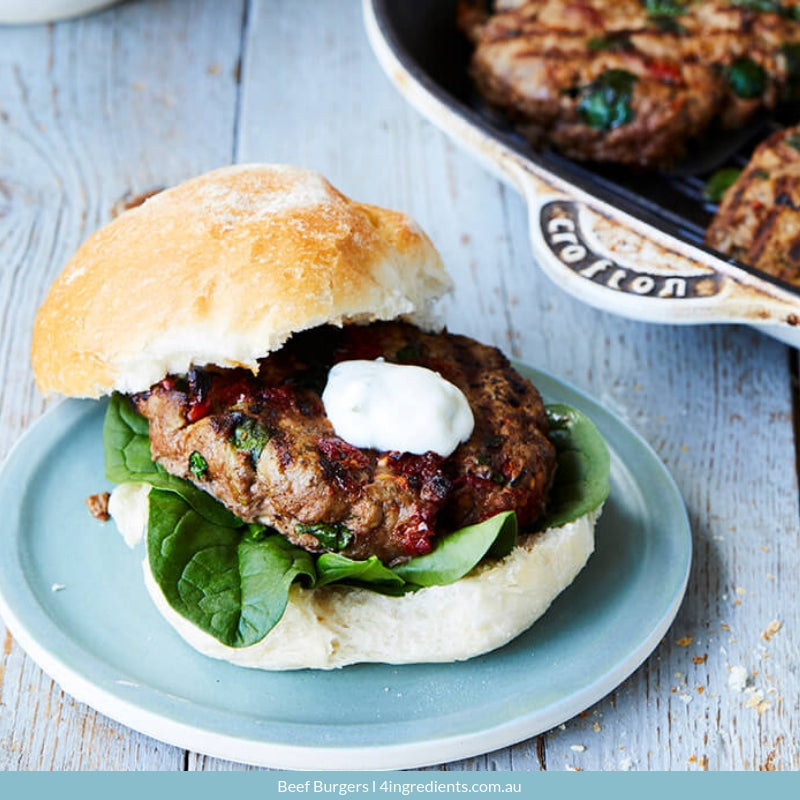Beef Burgers – 4 Ingredients