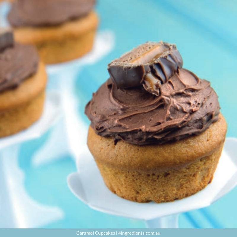 Caramel Cupcakes – 4 Ingredients