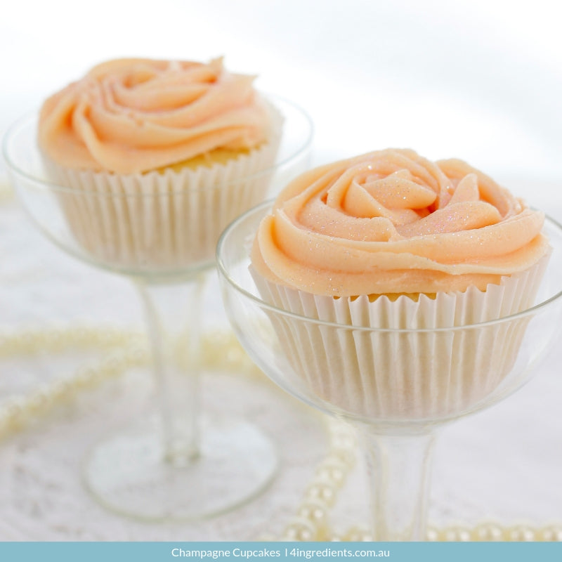 Champagne Cupcakes – 4 Ingredients
