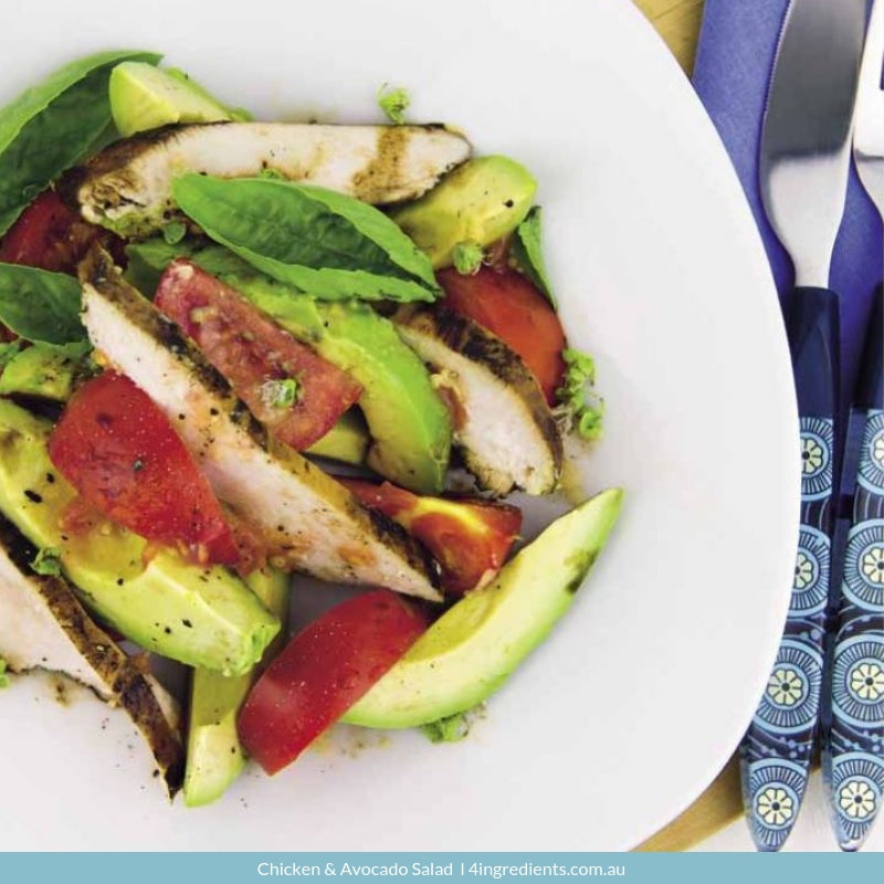 Chicken & Avocado Salad – 4 Ingredients