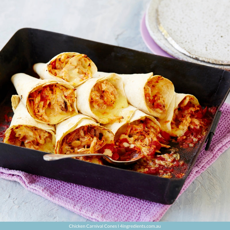 Chicken Carnival Cones – 4 Ingredients