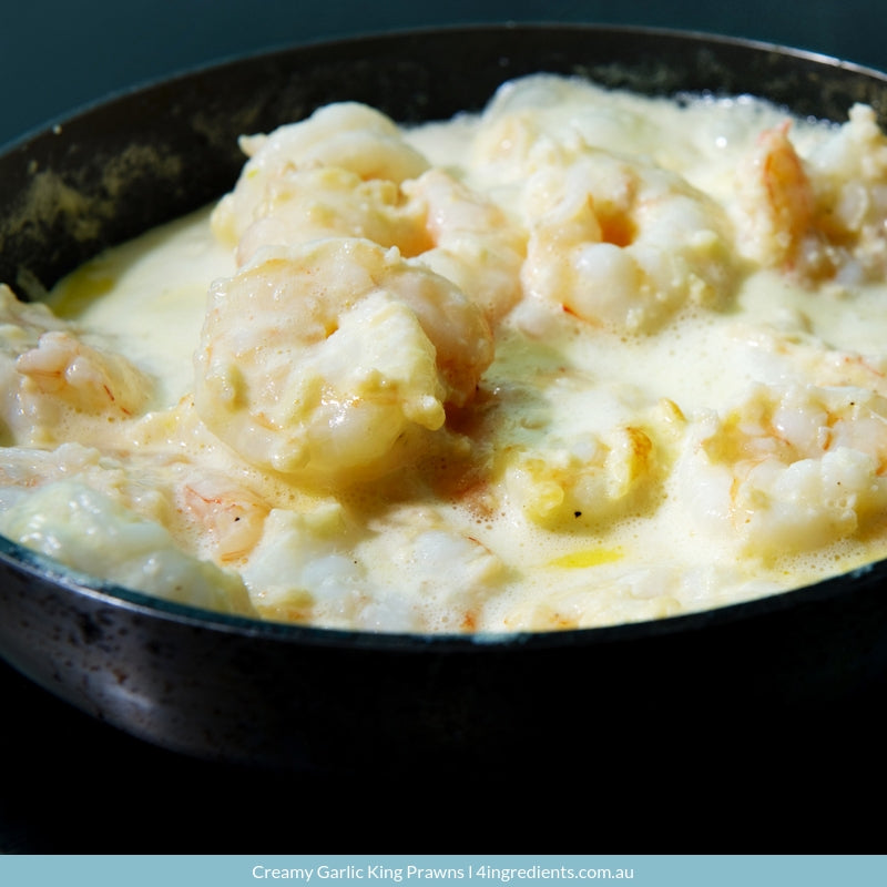 Creamy Garlic Prawns – 4 Ingredients