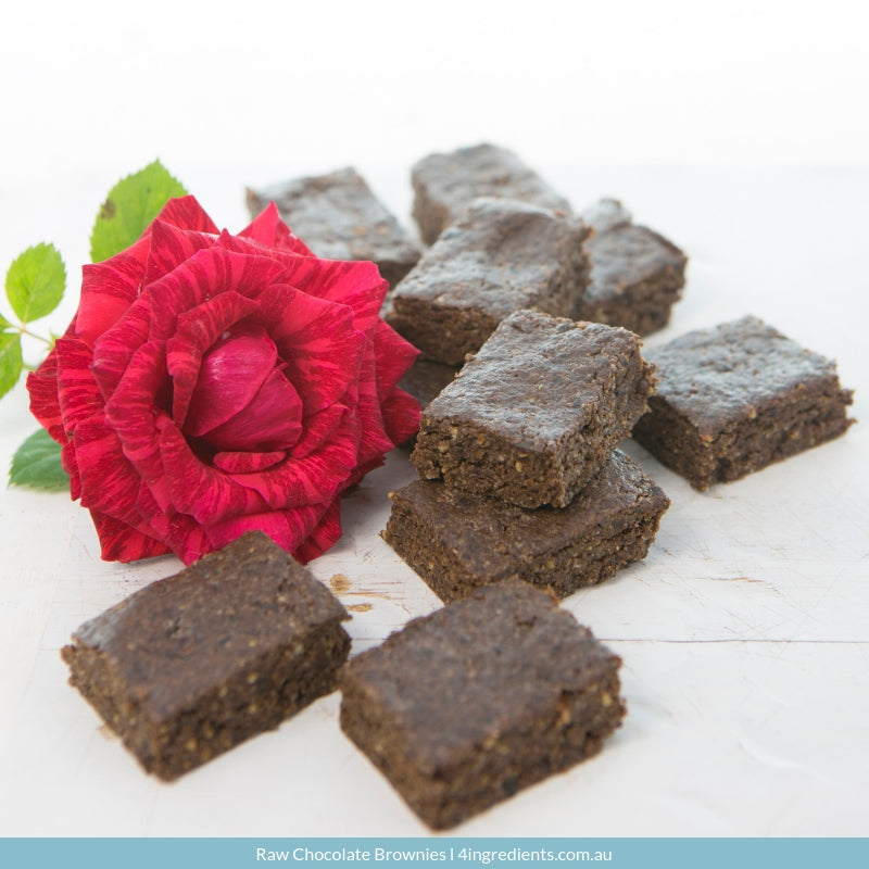 Raw Chocolate Brownies – 4 Ingredients