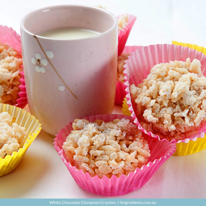 White Chocolate Cinnamon Crackles – 4 Ingredients