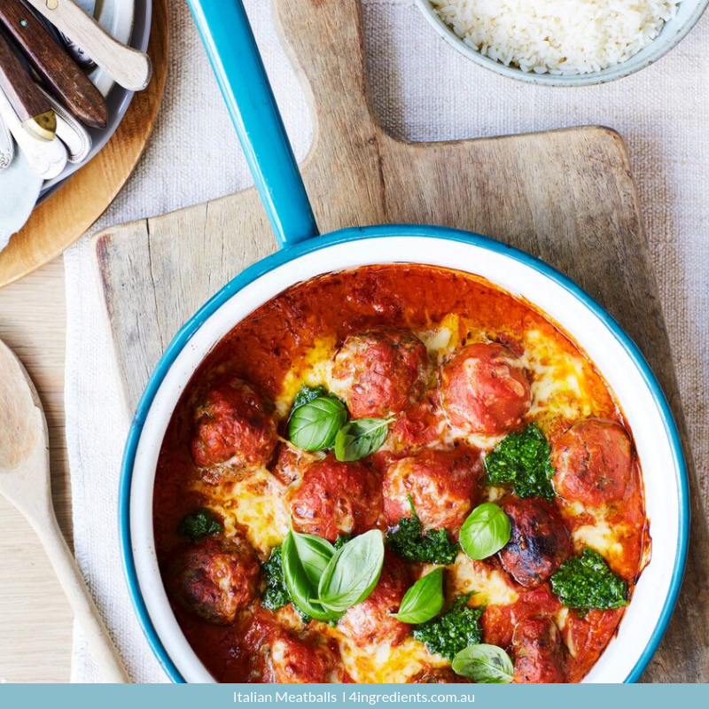 Italian Meatballs – 4 Ingredients