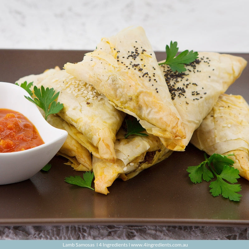 Lamb Samosas – 4 Ingredients