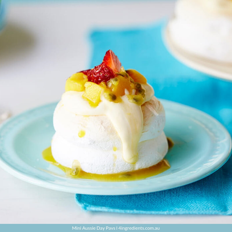 Mini Aussie Day Pavs – 4 Ingredients