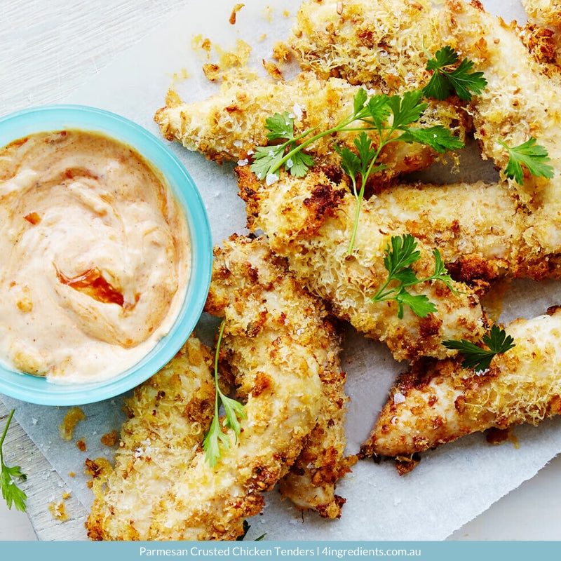 Parmesan Crusted Chicken Tenders – 4 Ingredients