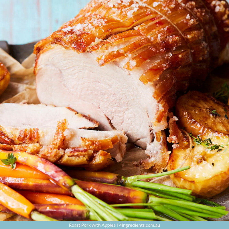 Roast Pork with Apples – 4 Ingredients