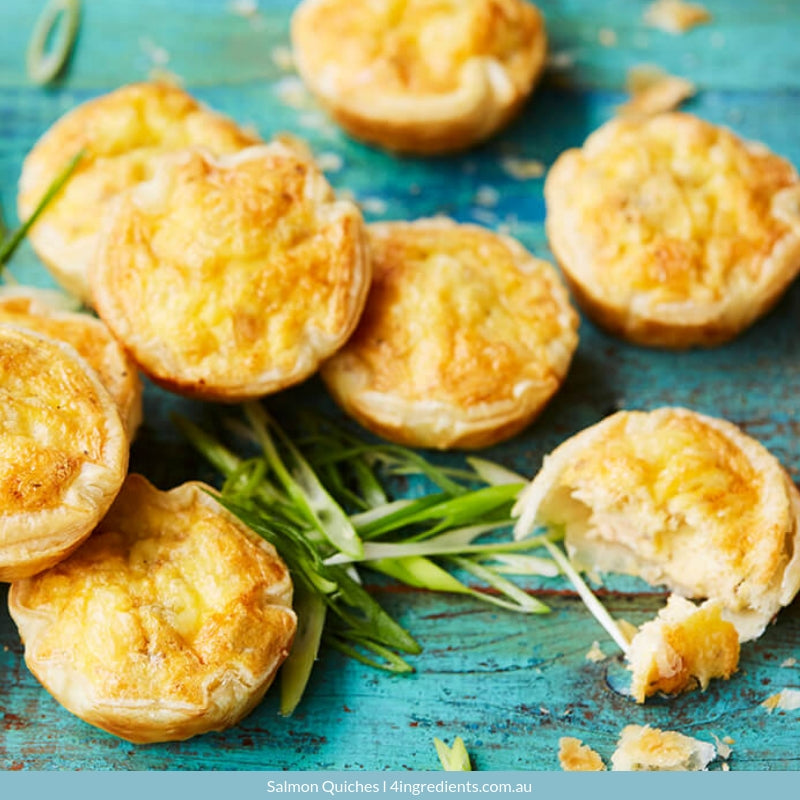 Salmon Quiches – 4 Ingredients