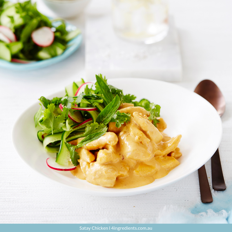 Satay Chicken – 4 Ingredients