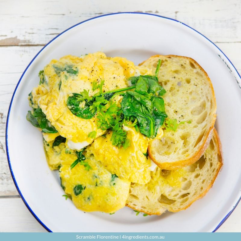 Scramble Florentine – 4 Ingredients