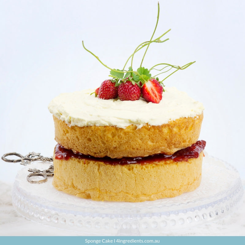 Sponge Cake 4 Ingredients