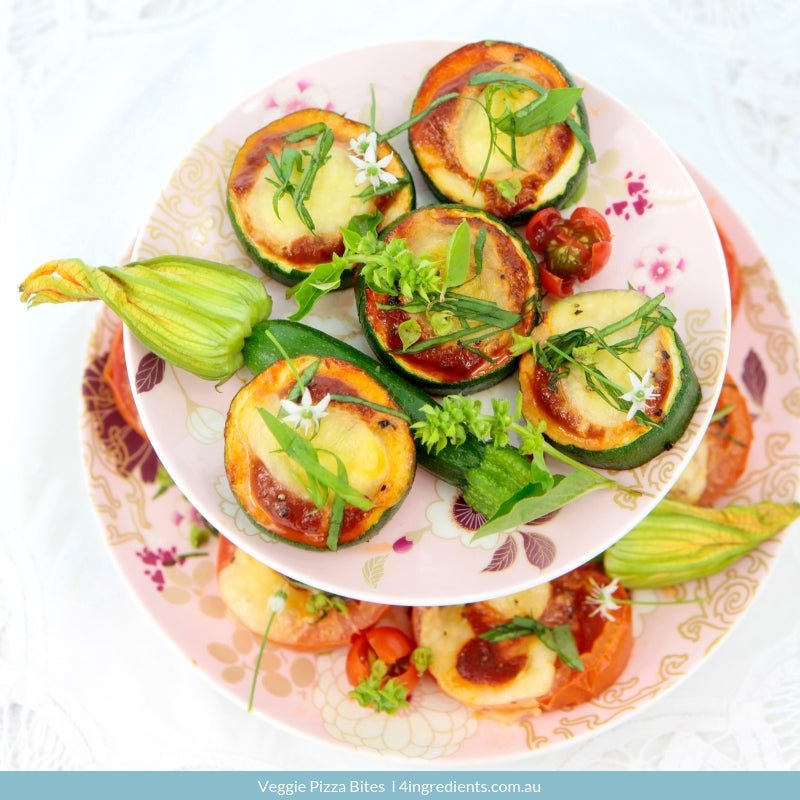 Veggie Pizza Bites – 4 Ingredients