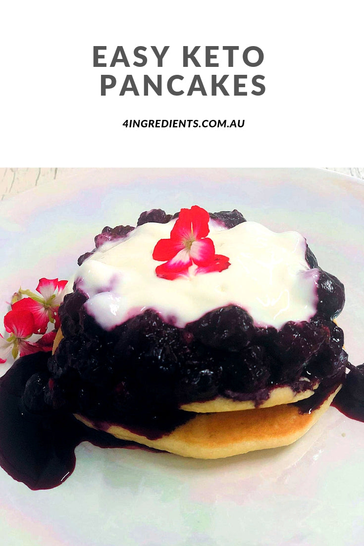 EASY Keto Pancakes 4 Ingredients