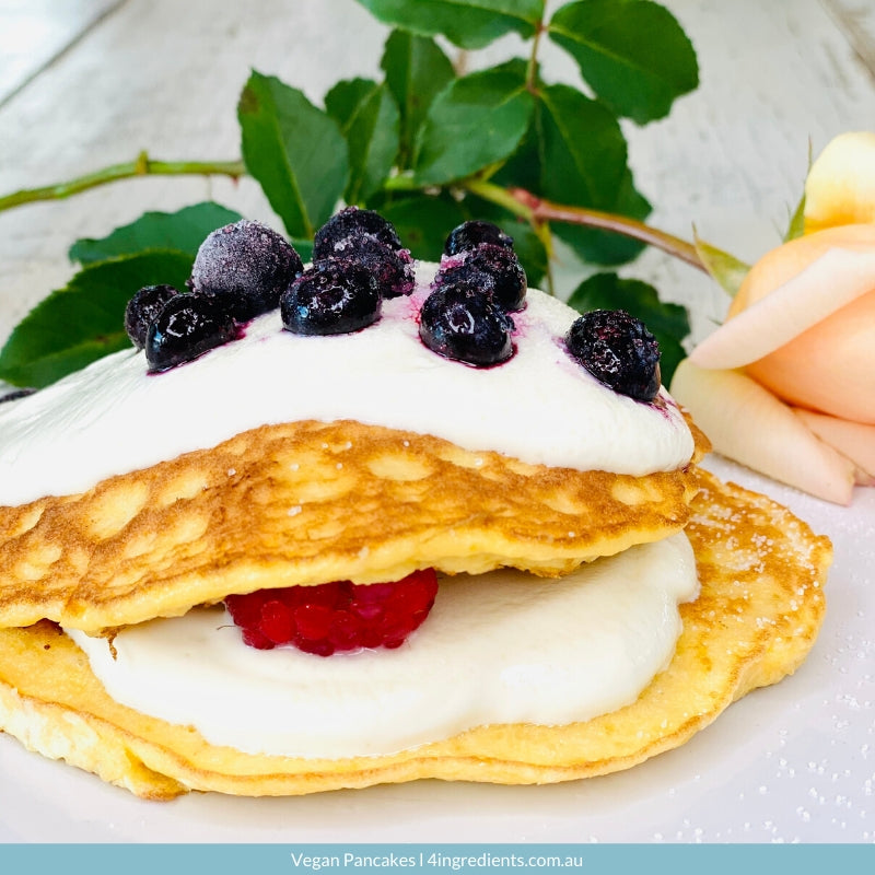 Vegan Pancakes 4 Ingredients   4ING L Recipe Image L Vegan Pancakes 