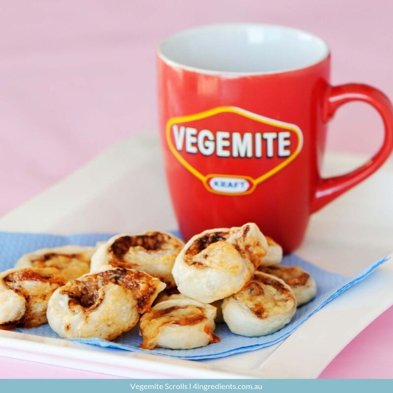 Cinnamon Rolvegemite Vegemite Scrolls – 4 Ingredients