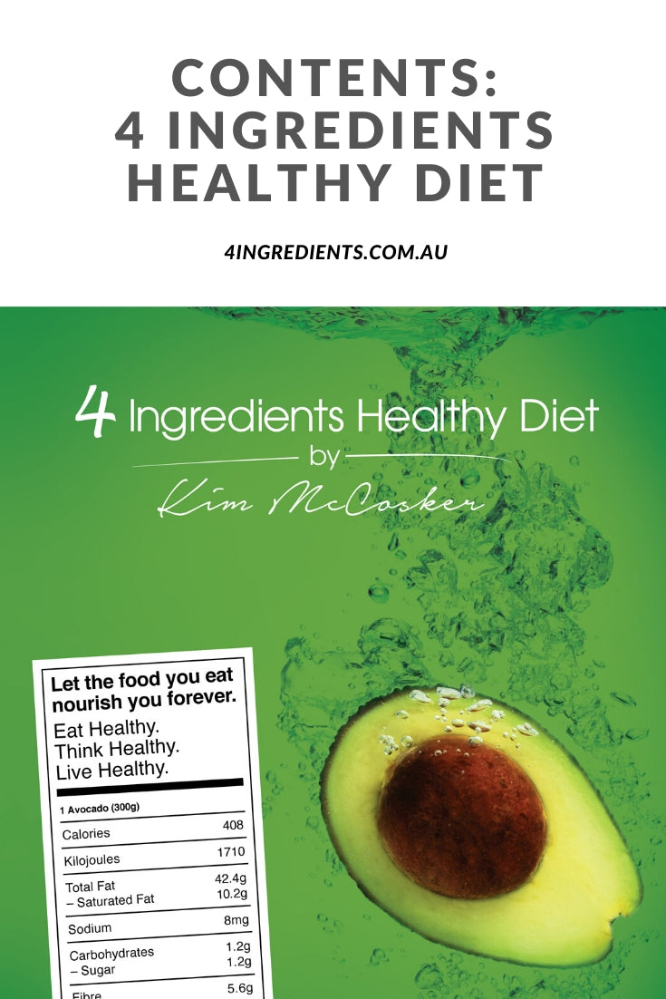 4 Ingredients Healthy Diet Contents